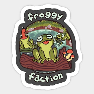 Froggy Faction Sticker